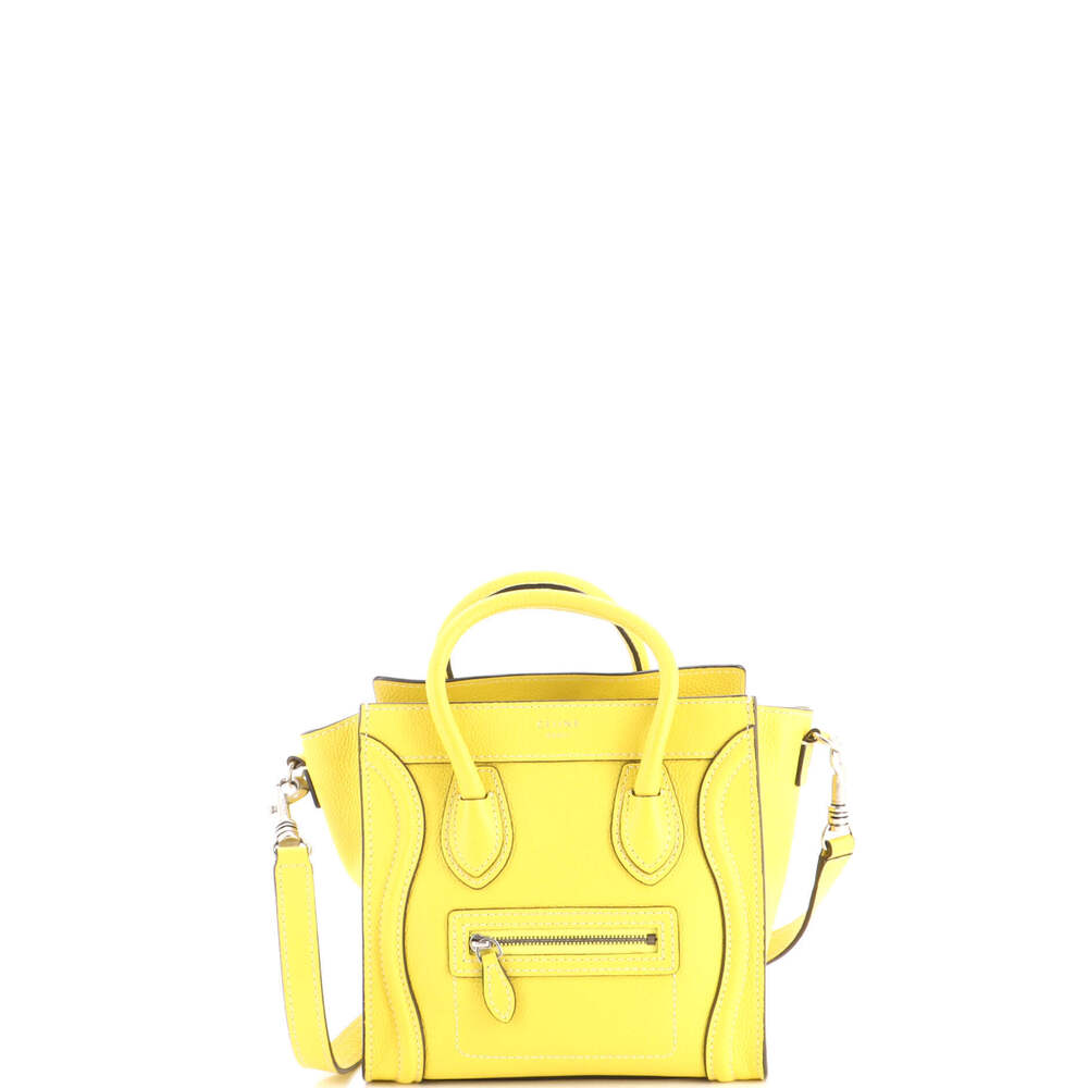 Celine Nano Luggage Bag Grainy Leather